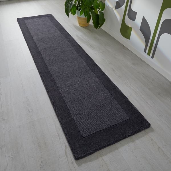 Colours Runner Rug - Charcoal Grey